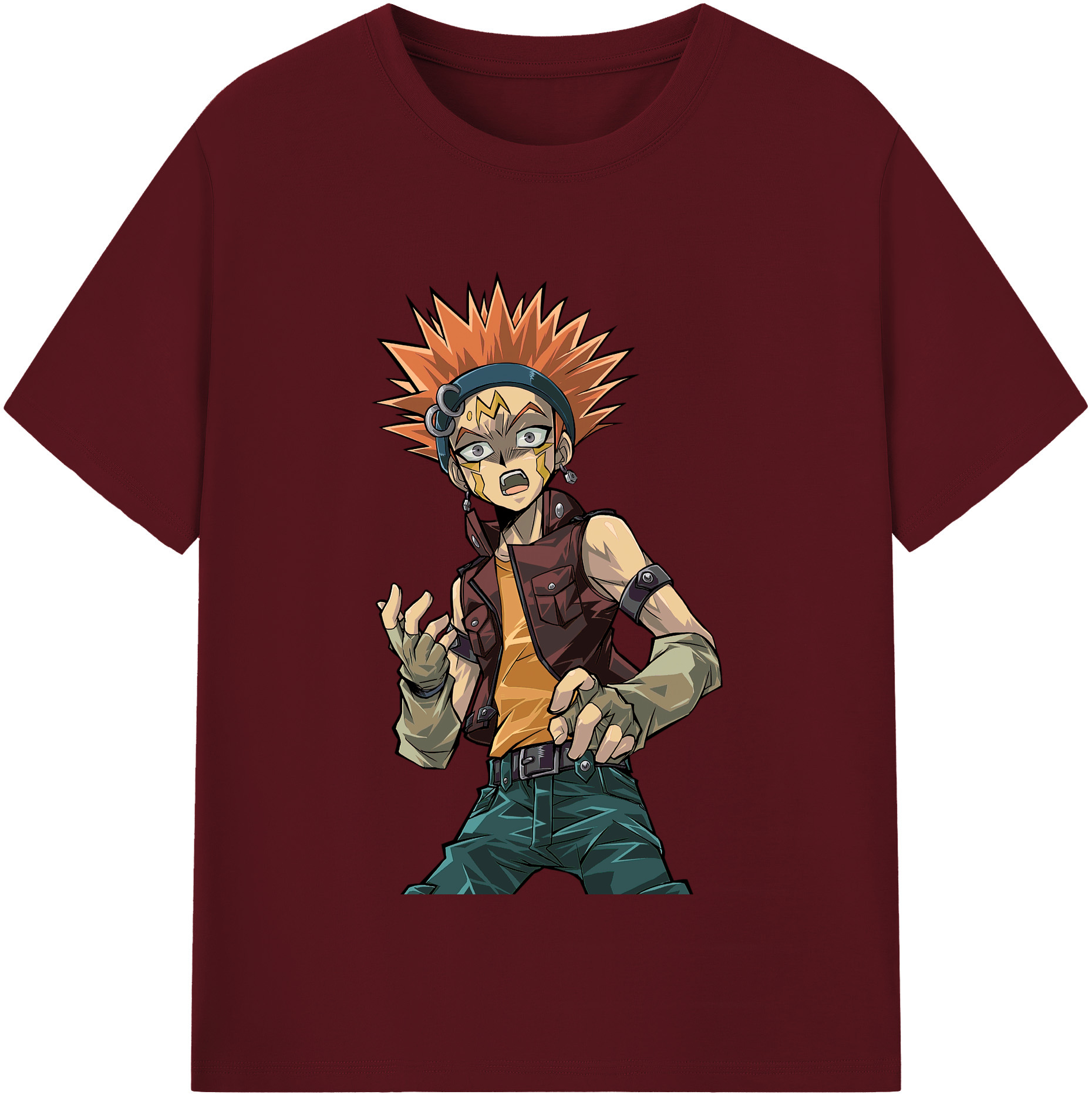 （画像用） 遊☆戯☆王 Yu-Gi-Oh! 綿100％半袖Tシャツ（フロントプリント）